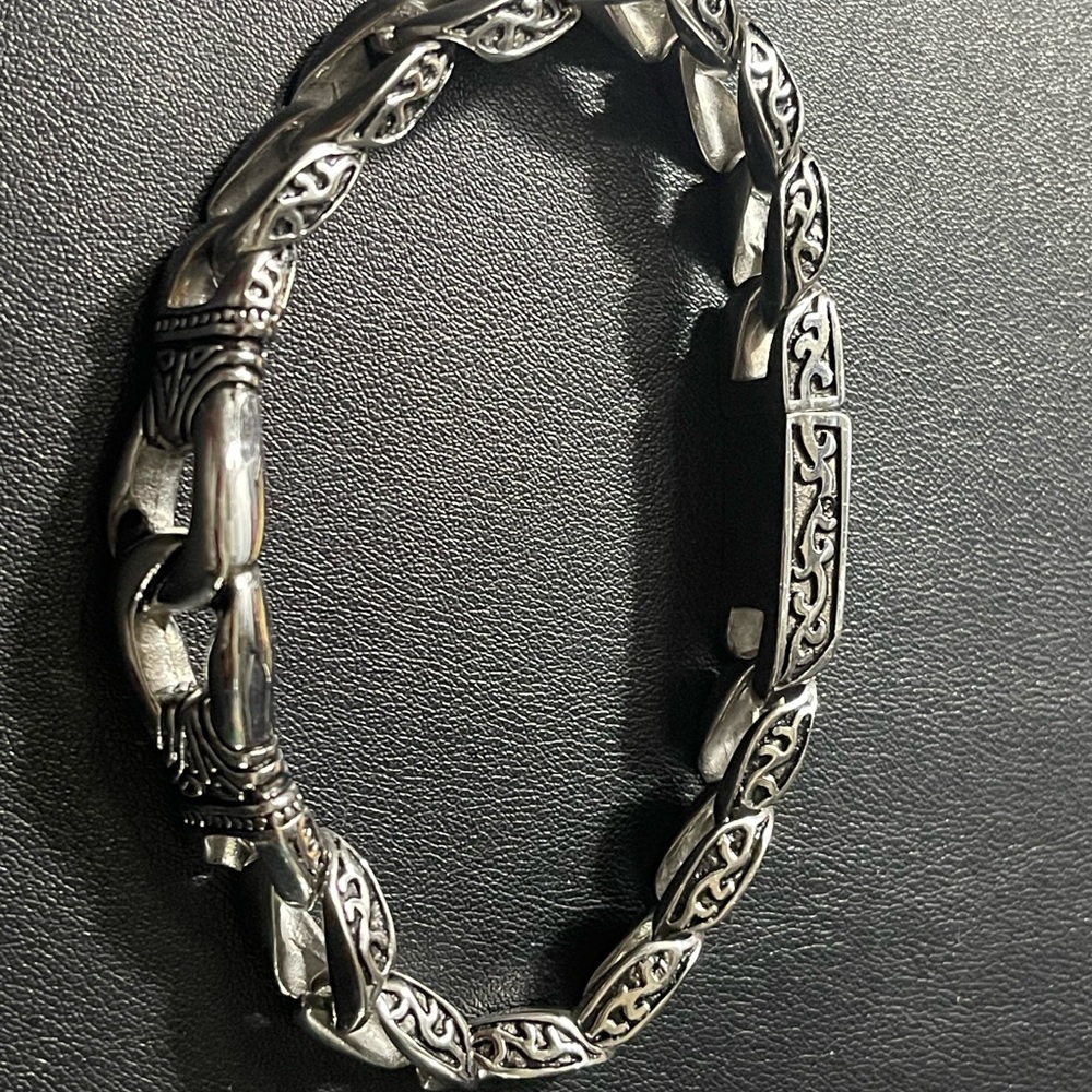 Men's Polished Stainless Bracelet